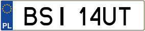 Trailer License Plate